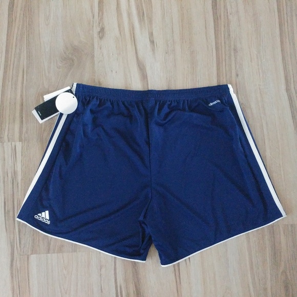 adidas logo on back of shorts